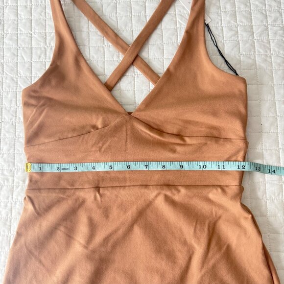 Susana Monaco Crossback Tank Top Camel S - Picture 6 of 7